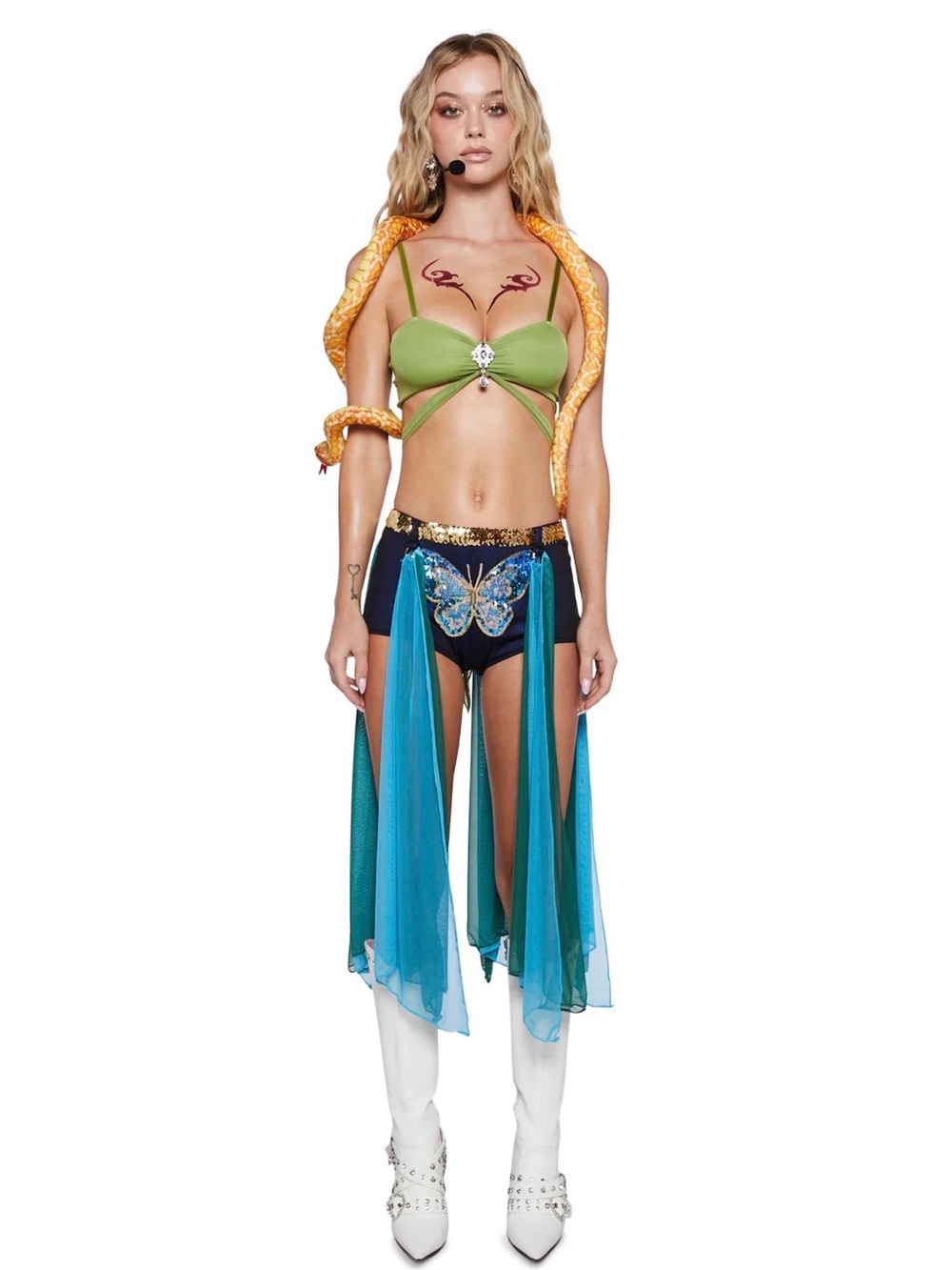 Dolls Kill Servin' Snake Charmer Costume
